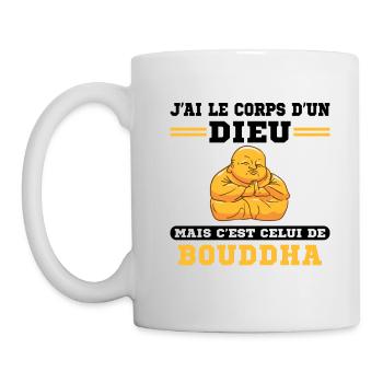 J'ai Le Corps D'un Dieu Humour Cadeau Humoristique - Mug blanc - blanc - Gauche