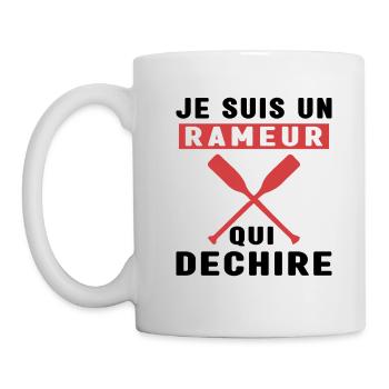Je Suis Un Rameur qui déchire Humour Avironneur - Mug blanc - blanc - Gauche