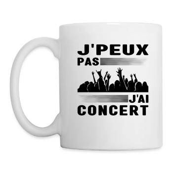 Je Peux Pas J'Ai Concert Musique Cadeau Musicien - Mug blanc - blanc - Gauche