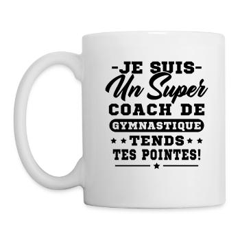 Super Coach De Gymnastique Rythmique Gymnastique - Mug blanc - blanc - Gauche