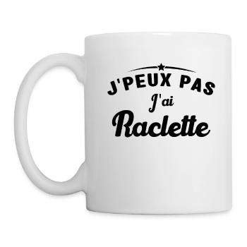 J'peux pas j'ai raclette - Mug blanc - blanc - Gauche