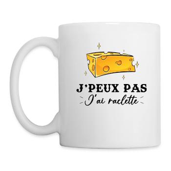 J'peux pas j'ai raclette - Mug blanc - blanc - Gauche