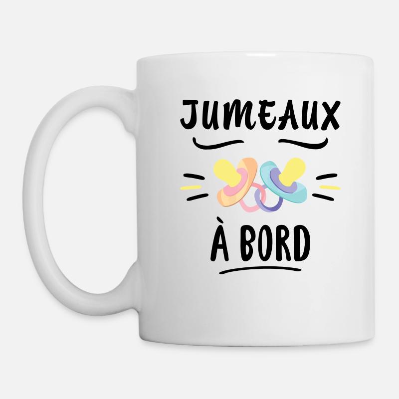 Jumeaux A Bord Future Maman Annonce Grossesse - Mug blanc - blanc