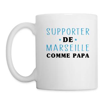 Enfant Humour Marseillais Supporter de Marseille - Mug blanc - blanc - Gauche