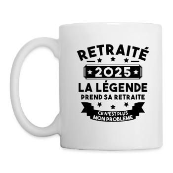 Retraité 2025 Pour Homme Femme Départ Retraite - Mug blanc - blanc - Gauche