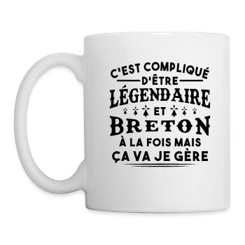 Légendaire et Breton - Mug blanc - blanc - Gauche