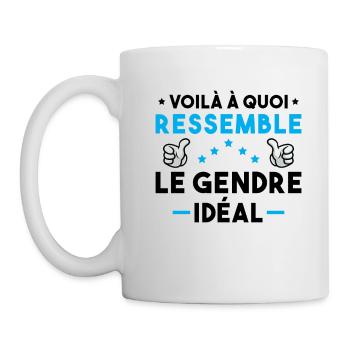 Voilà à quoi ressemble le gendre idéal - Mug blanc - blanc - Gauche