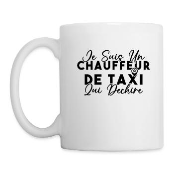 Drôle Cadeau Humour Chauffeur de taxi - Mug blanc - blanc - Gauche