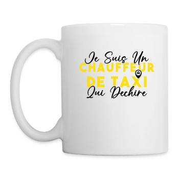 Drôle Cadeau Humour Chauffeur de taxi - Mug blanc - blanc - Gauche