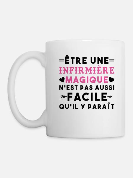Infirmière Magique Humour Hopital Bien Etre Femme - Mug blanc - blanc