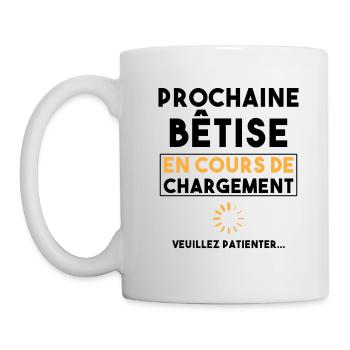 Cadeau drôle enfant Bêtise en cours de chargement - Mug blanc - blanc - Gauche