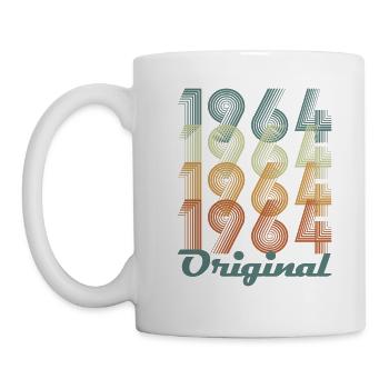 Original 1964 Vintage Cadeau Anniversaire - Mug blanc - blanc - Gauche