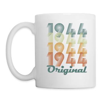 Original 1944 Vintage Cadeau Anniversaire - Mug blanc - blanc - Gauche
