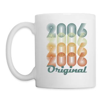 Original 2006 Vintage Cadeau Anniversaire - Mug blanc - blanc - Gauche