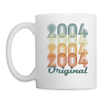 Original 2004 Vintage Cadeau Anniversaire - Mug blanc - blanc - Gauche
