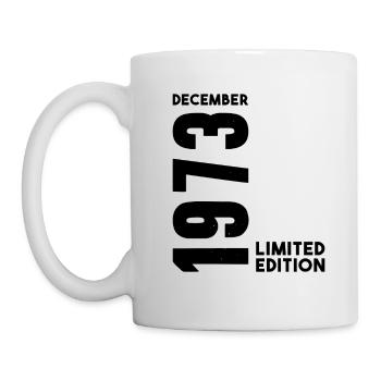 Anniversaire homme femme I Décembre 1973 - Mug blanc - blanc - Gauche