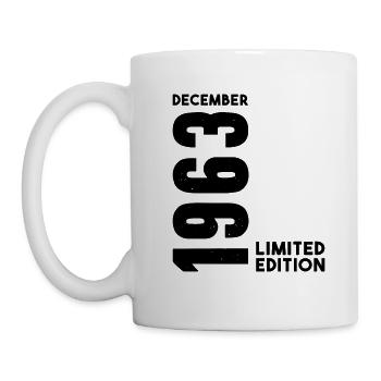 Anniversaire homme femme I Décembre 1963 - Mug blanc - blanc - Gauche