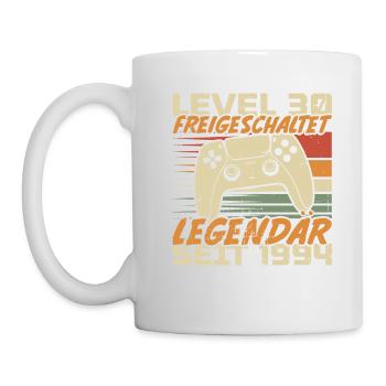 Level 30 freigeschaltet Legendär seit 1994 - Tasse - Weiß - Links