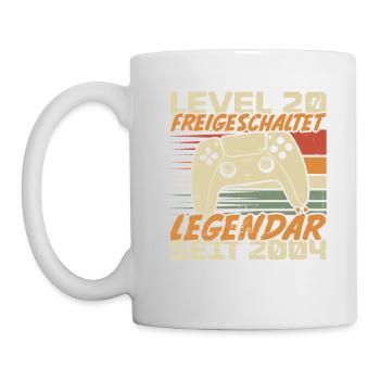 Level 20 freigeschaltet Legendär seit 2004 - Tasse - Weiß - Links