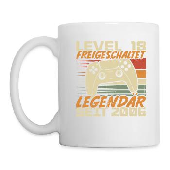 Level 18 freigeschaltet Legendär seit 2006 - Tasse - Weiß - Links