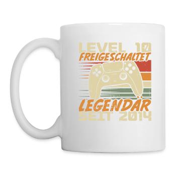 Level 10 freigeschaltet Legendär seit 2014 - Tasse - Weiß - Links