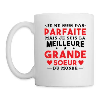 Je suis la meilleure grande soeur du monde - Mug blanc - blanc - Gauche