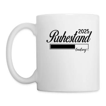 Ruhestand 2025 loading - Tasse - Weiß - Links