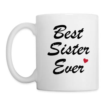 Best Sister Ever Best Sister Humor Gift - Mug - white - Left