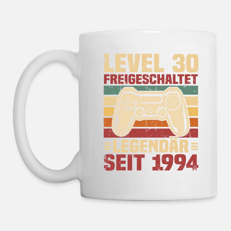 Level 30 freigeschaltet legendär seit 1994 - Tasse - Weiß