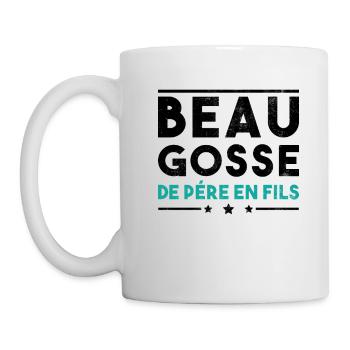Beau Gosse De Père En Fils - Mug blanc - blanc - Gauche