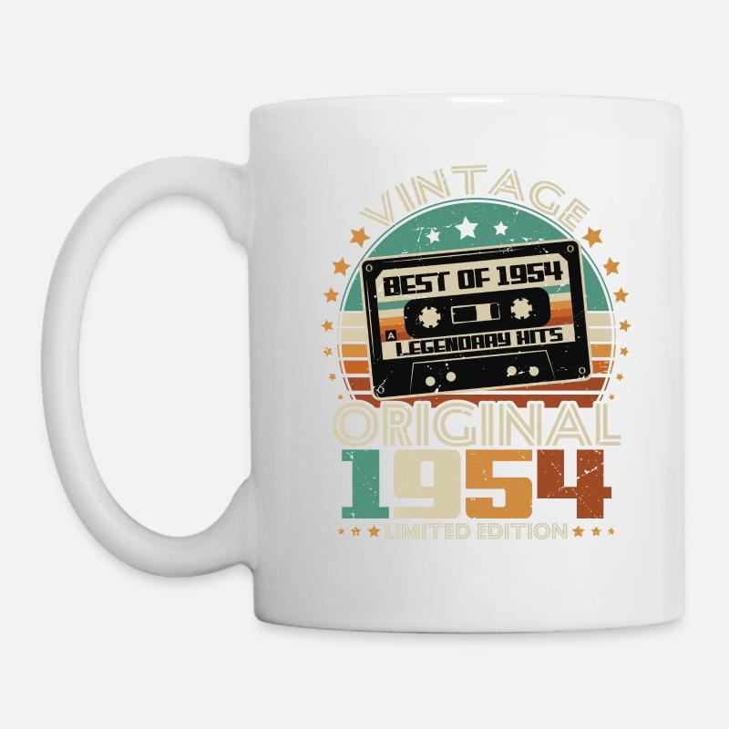 Original 1954 Vintage Cadeau Anniversaire Rétro - Mug blanc - blanc