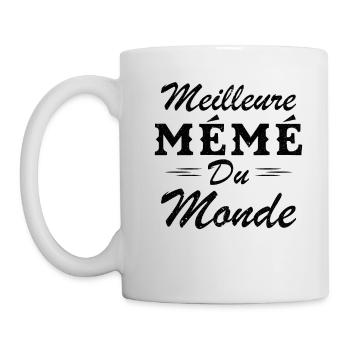 Cadeau Mémé Meilleure Mémé du Monde - Mug blanc - blanc - Gauche