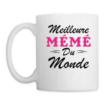 Cadeau Mémé Meilleure Mémé du Monde - Mug blanc - blanc - Gauche