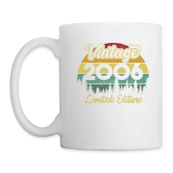 Jahrgang 2006 limitierte Auflage - Tasse - Weiß - Links