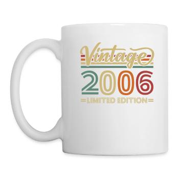 Vintage 2006 rétro cadeau d’anniversaire - Mug blanc - blanc - Gauche