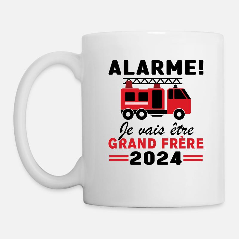 Ich werde 2024 ein großer Bruder sein / Zukünftiger großer Bruder - Tasse - Weiß