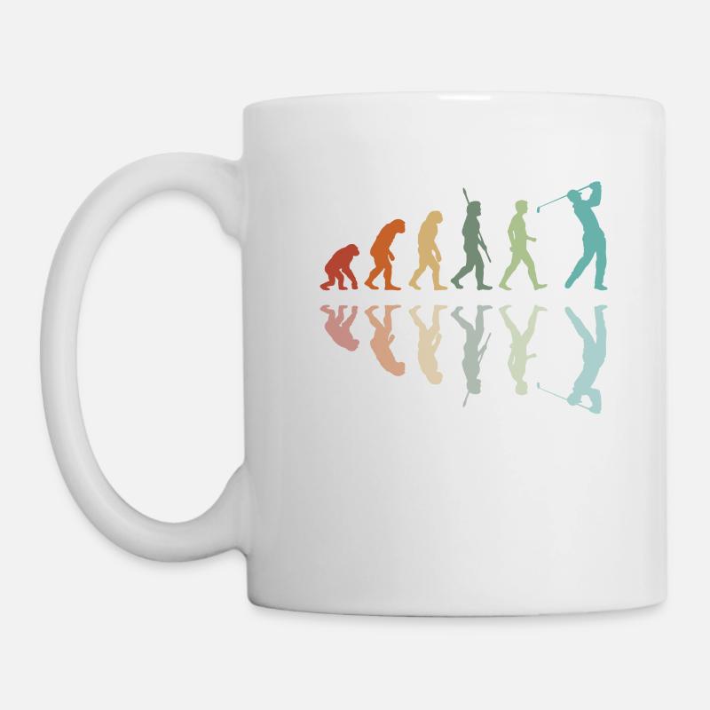 Golf Evolution - Golfer Evolution - Tasse - Weiß