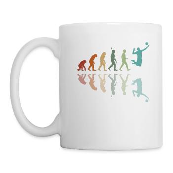 Volleyball Evolution - Tasse - Weiß - Links