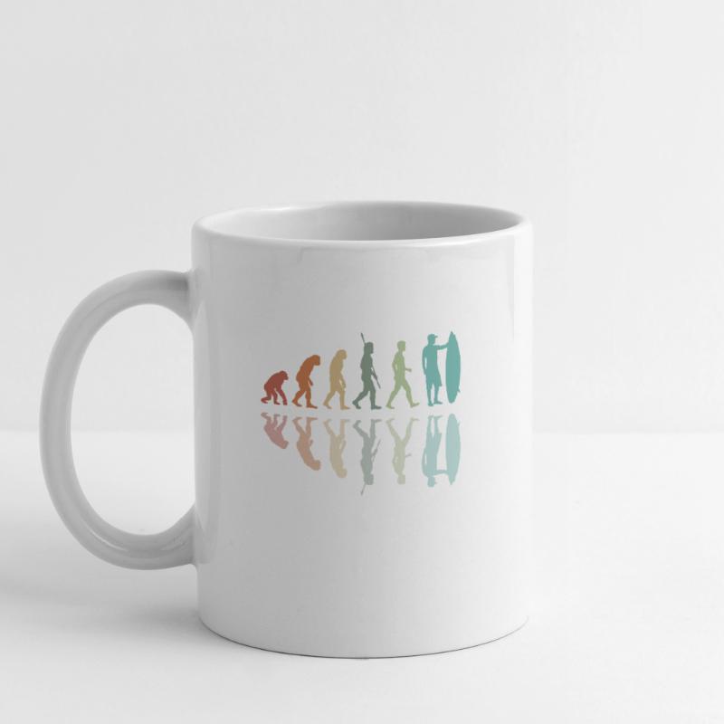 Évolution du surf Mug blanc