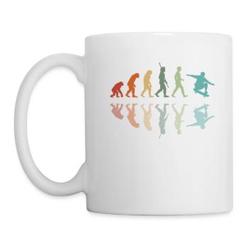 Skater-Evolution - Tasse - Weiß - Links