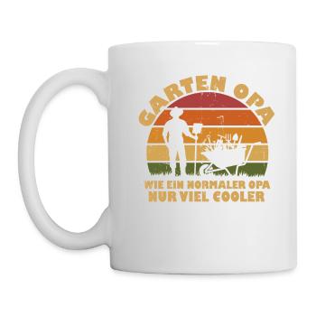 Garten opa wie ein normaler opa nur viel cooler - Tasse - Weiß - Links