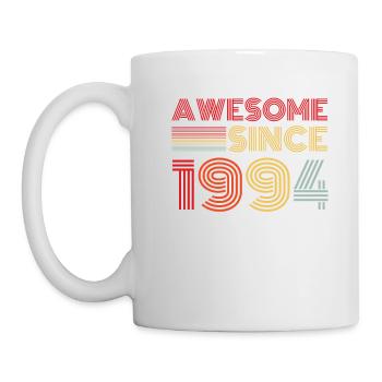Millésime 1994 Vintage cadeau anniversaire rétro - Mug blanc - blanc - Gauche