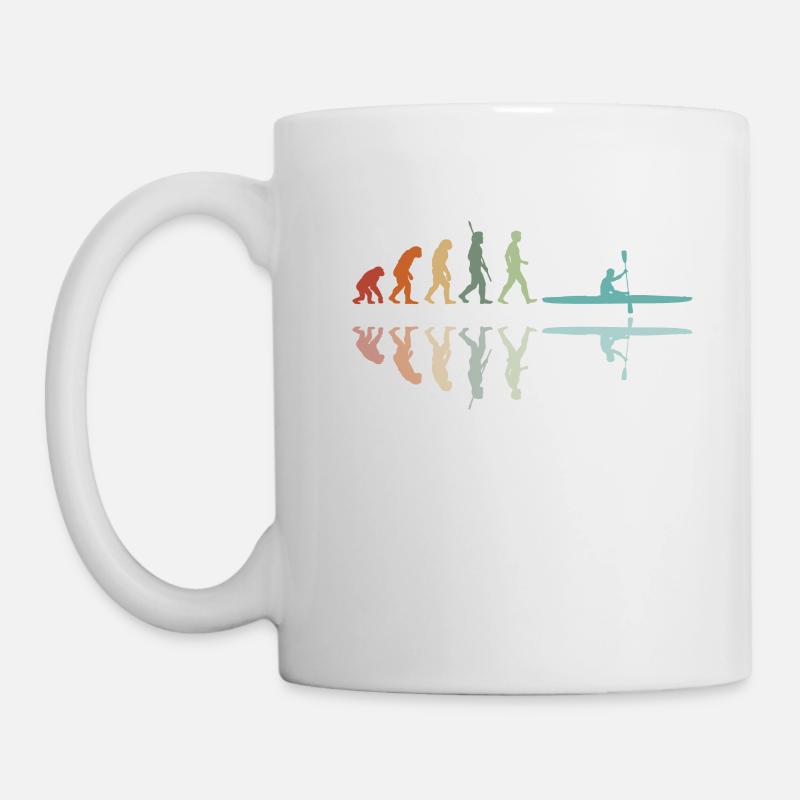 Kajak Entwicklung - Tasse - Weiß