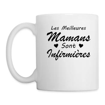 Les Meilleures Mamans Sont Infirmières - Mug blanc - blanc - Gauche