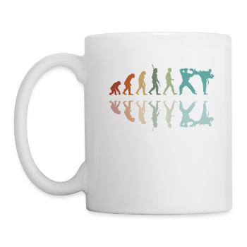 Évolution Karaté - Mug blanc - blanc - Gauche