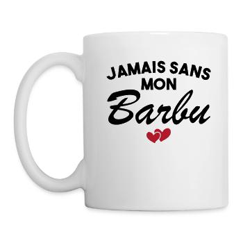 Barbu Assorti Humour Couple Cadeau St Valentin - Mug blanc - blanc - Gauche