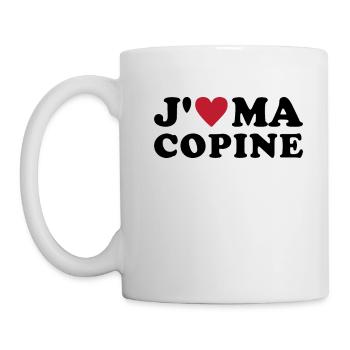 J'aime ma copine - Mug blanc - blanc - Gauche