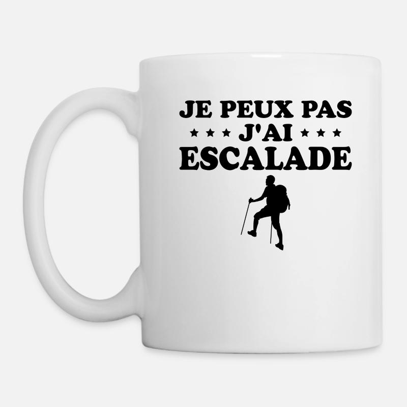 J'peux pas j'ai escalade - Mug blanc - blanc