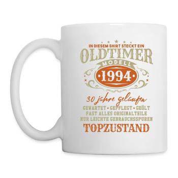 30. Geburtstag Oldtimer 1994 - Tasse - Weiß - Links