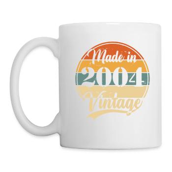 Vintage 2004 Geburtstagsgeschenk 20 Jahre - Tasse - Weiß - Links